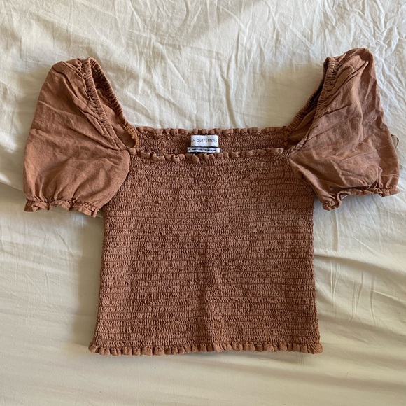 Urban Outfitters Sabrina Smocked Top - Picture 5 of 6
